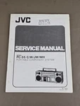Jvc Portable Component System Model PC-55 C/w/jw/wh Service Manual D-2869. Fixed Price $54.95.