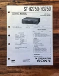 Sony ST-H2750 ST-H3750 Tuner Service Manual *original*. Fixed Price $14.97.