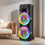 8000W Bluetooth Speaker Dual 12" Subwoofer Heavy Bass Sound System Party & Mic. Fixed Price $125.99.
