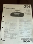 Sony CFD-9 CFD9 Cd Boombox Service Manual From The Usa **original**. Fixed Price $11.97.