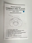 Durabrand Compact Disc Player CD-203 Operating Instructions Manual Cassette. Fixed Price $6.99.