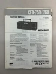 Sony CFD-750 760 Original Service Manual Free Shipping. Fixed Price $14.00.