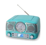 Techplay QT62BT Turqouise Retro Design Compact Stereo Cd, With Am/fm Rotary.... Fixed Price $131.31.