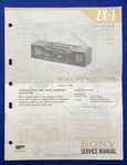 Original Sony ZX-7 Portable Radio Service Manual. Fixed Price $14.95.