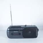 Sony CFM-155 Am/fm Radio Cassette W/ Ac Cord Portable Runs Also Battery. Fixed Price $36.99.