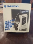 Vintage Sanyo Sportster Am/fm Radio Cassette Player M- G27 New Old Stock. Fixed Price $199.99.