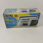 Vintage Radio Jwin JX-P112B Boombox Cassette Recorder Am/fm. Fixed Price $39.99.
