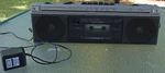Vintage Realistic Stereo Radio Tape Player Boombox SCR-18 Only W/batteries. Fixed Price $14.99.