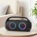 Portable Fm Boombox With 6 Multicolor Led Lighting Bluetooth IPX7 Waterproof. Fixed Price $112.99.