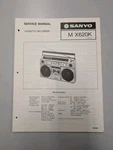 Sanyo X620K Cassette Recorder Service Manual D-5234. Fixed Price $64.95.