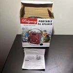 Portable Pa Speaker Model Bs 559W Ridgeway Red. Fixed Price $39.99.