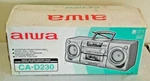 Aiwa Boombox Stereo System Works Well Original Manual CA-D230 Cassette Nice. Fixed Price $74.99.