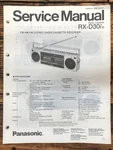 Panasonic RX-D30 Radio / Boombox Service Manual *original*. Fixed Price $24.97.