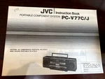 Jvc PC-V77J PC-V77C/J Owner's Manual Users Guide *original**. Fixed Price $12.99.