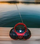 Jensen CD-490 Portable Stereo Player/am/fm Radio Manuel Red/black Tested Box. Fixed Price $34.82.