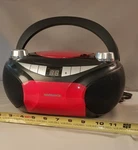 Magnavox MD6950 Cd Boombox Am/fm Bluetooth Aux In Headphone Red/black. Fixed Price $19.54.