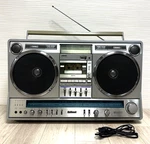 National RX-5350 Large Boombox Stereo Cassette Radio Player 1980S Belt Replaced. Fixed Price $1934.00.
