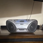 Rca Twinbass RCD180 Silver Boombox Cassette Am/fm Radio Player. Fixed Price $25.00.