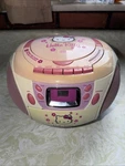 Pink/white Hello Kitty Sanrio 2008 KT2028A Stereo Am/fm/cd Cassette Vtg W/cord. Fixed Price $69.99.