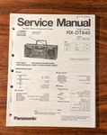Panasonic RX-DT640 Radio Cassette Service Manual *original*. Fixed Price $24.97.