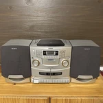 Sony CFD-ZW755 Boombox Stereo System Cd Dual Cassette Radio Tested No Remote. Fixed Price $59.87.