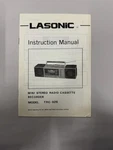 Lasonic Mini Stereo Radio Cassette Recorder Instruction Manual. Fixed Price $20.34.