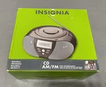 New Insignia (NS-B3111) Black Compact Disc Player Boombox With Am / Fm Radio. Fixed Price $36.00.
