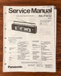 Panasonic RX-FW32 Radio Cassette Service Manual *original*. Fixed Price $24.97.