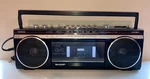 Sharp QT27(W) Vintage Retro Boom Box Stereo Cassette Radio - Partially Working. Fixed Price $32.00.