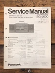 Panasonic SG-J600 Stereo Service Manual *original*. Fixed Price $14.97.