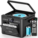 Greadio Boombox Cd And Cassette Player Combo, 5000MAH Medium-sized, Black. Fixed Price $115.52.