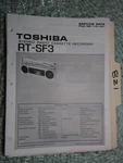 Toshiba RT-SF3 Service Manual Original Repair Book Stereo Radio Tape Boombox. Fixed Price $19.98.