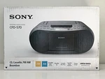 Sony CFD-S70 Cd Cassette Boombox Am/fm Radio Personal Audio System Black Sealed. Fixed Price $181.96.