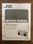 Jvc RC-575 Jw/w/c Radio Service Manual Original. Fixed Price $23.21.