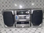 Aiwa CA-DW935MU Boombox Cd Changer, Dual Cassette Radio Tested. Fixed Price $100.00.