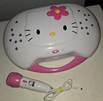 Hello Kitty KT2003B Karaoke System Cd Player With 1 Microphone - Tested Working. Fixed Price $39.95.