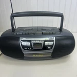 Vintage Jvc RC-QW350 Boombox Cd, Dual Tape, Am-fm, Partially Working. Fixed Price $49.99.