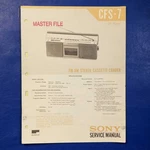Sony CFS-7 Service Manual Original Paper Oem Repair Guide Usa. Fixed Price $30.95.