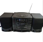 Koss Portable Am/fm Radio Compact Disc Cd Cassette Player System HG910A Boombox. Fixed Price $74.88.