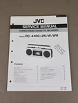 Jvc Stereo Radio Cassette Recorder RC-440C/JW/W/WH Service Manual D-3128. Fixed Price $54.95.