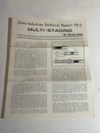 Estes Flying Model Rocket Technical Report TR-2 Nm Shape. Fixed Price $7.99.