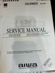Aiwa CADW537 CA-DW537 Repair Service Manual 945 1233 **original**. Fixed Price $24.99.