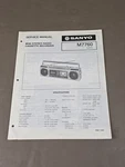 Sanyo Mini Stereo Radio Cassette Recorder M7760 Service Manual D-6093. Fixed Price $54.95.