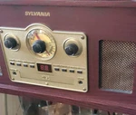 Sylvania Vintage Radio Analog Tuner Cassette Player Am/fm Headphone Jack. Fixed Price $20.00.