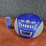 Sony CFD-E75 Blue Cd Cassette Radio Player Portable Remote Stereo Tested Works. Fixed Price $99.99.