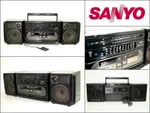 Vintage Sanyo MW235F Radio Double Cassette Aux Boombox. Fixed Price $85.52.