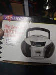 Boombox Sentrya Am/fm Radio With 5 Function Clock Mini MBBR2. Fixed Price $36.00.