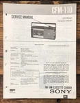 Sony CFM-110 Radio Cassette Service Manual *original*. Fixed Price $14.97.