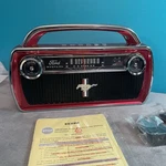 Ion Ford Mustang Stereo Wireless Rechargeable Bluetooth Speaker Radio. Fixed Price $279.95.