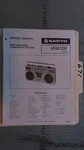 Sanyo M9810 Service Manual Original Repair Book Stereo Tape Deck Radio Boombox. Fixed Price $19.98.